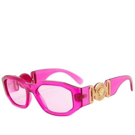 versace sunglasses women pink|Versace pink sunglasses for women.